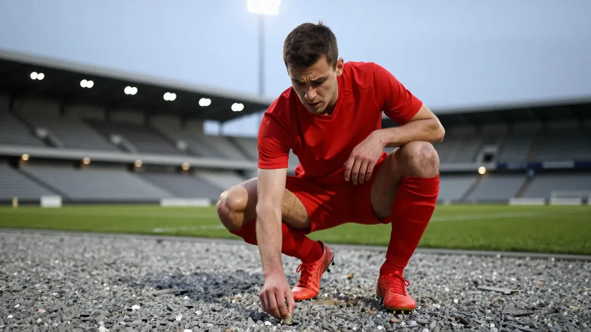 Rasmus Kristensen fordømmer det stenbelagte underlag i Elbasan efter FC Midtjyllands 1-1 mod Egnatia, hvor Cho Gue-Sung...